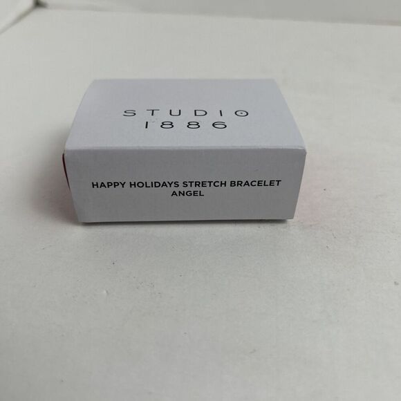 Avon Studio 1886 Happy Holiday Stretch Bracelet Angel New In Box - Picture 2 of 2